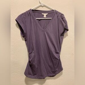 Purple Athleta V-Neck Shirt || M || Athleta